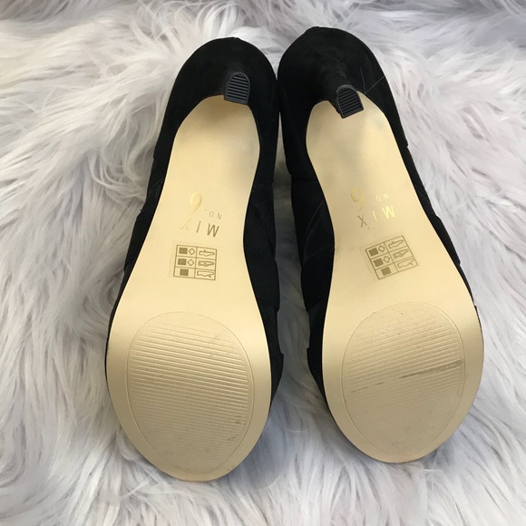 Abireri Bootie Black suede and mesh heel - Picture 6 of 7